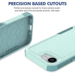 Capa de Telemóvel 2 em 1 em PC + TPU, Para iPhone 17e / 16e, Para iPhone 17 Pro Max, Para iPhone 17 Pro, Para iPhone 17, Para iPhone Air, Para iPhone 16 Pro Max, Para iPhone 16 Pro, Para iPhone 16 Plus