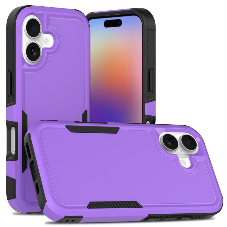 Capa de Telemóvel 2 em 1 em PC + TPU, Para iPhone 17e / 16e, Para iPhone 17 Pro Max, Para iPhone 17 Pro, Para iPhone 17, Para iPhone Air, Para iPhone 16 Pro Max, Para iPhone 16 Pro, Para iPhone 16 Plus