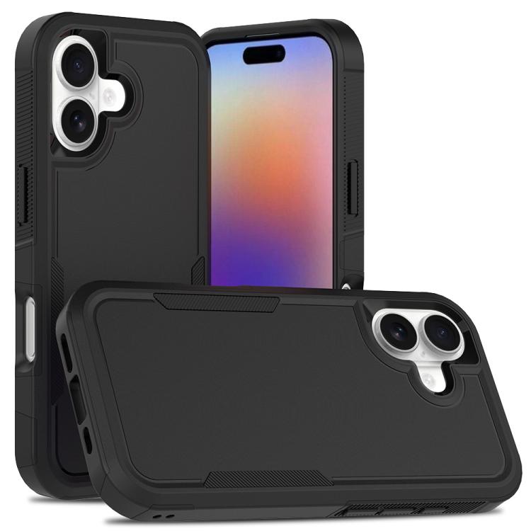 Capa de Telemóvel 2 em 1 em PC + TPU, Para iPhone 17e / 16e, Para iPhone 17 Pro Max, Para iPhone 17 Pro, Para iPhone 17, Para iPhone Air, Para iPhone 16 Pro Max, Para iPhone 16 Pro, Para iPhone 16 Plus