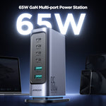 Carregador Multiporta JOYROOM JR-TCM02 6 em 1 65W GaN 4 USB-C & 2 USB-A, Ficha UE, Ficha UK