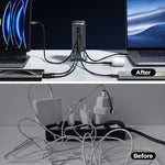 Carregador Multiporta JOYROOM JR-TCM02 6 em 1 65W GaN 4 USB-C & 2 USB-A, Ficha UE, Ficha UK