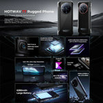 HOTWAV T7 Telefone Rugged, 6280mAh, 6,52 polegadas Android 13 MT8788 Octa Core, Rede: 4G, OTG, 4GB+128GB
