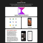 HOTWAV T7 Telefone Rugged, 6280mAh, 6,52 polegadas Android 13 MT8788 Octa Core, Rede: 4G, OTG, 4GB+128GB