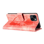 Capa de telemóvel em pele com relevo de caneta, coração e gato, para iPhone 14 Plus, para iPhone 14, para iPhone 14 Pro, para iPhone 14 Pro Max, para iPhone 7 / 8 / SE 2022, para iPhone 13 Pro Max, para iPhone 13 Pro, para iPhone 13