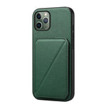 Capa de telemóvel com suporte para dois cartões em textura de bezerro D04, para iPhone 11, para iPhone 11 Pro, para iPhone X / XS, para iPhone XR, para iPhone XS Max, para iPhone 7 Plus / 8 Plus