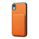 Capa de telemóvel com suporte para dois cartões em textura de bezerro D04, para iPhone 11, para iPhone 11 Pro, para iPhone X / XS, para iPhone XR, para iPhone XS Max, para iPhone 7 Plus / 8 Plus