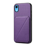 Capa de telemóvel com suporte para dois cartões em textura de bezerro D04, para iPhone 11, para iPhone 11 Pro, para iPhone X / XS, para iPhone XR, para iPhone XS Max, para iPhone 7 Plus / 8 Plus