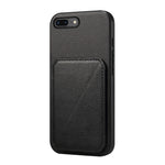 Capa de telemóvel com suporte para dois cartões em textura de bezerro D04, para iPhone 11, para iPhone 11 Pro, para iPhone X / XS, para iPhone XR, para iPhone XS Max, para iPhone 7 Plus / 8 Plus