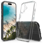 Capa de telemóvel em TPU acrílico resistente a riscos, para iPhone 17e / 16e, para iPhone 17 Pro Max, para iPhone 17 Pro, para iPhone 17, para iPhone Air, para iPhone 16 Pro Max, para iPhone 16 Pro, para iPhone 16 Plus, para iPhone 16