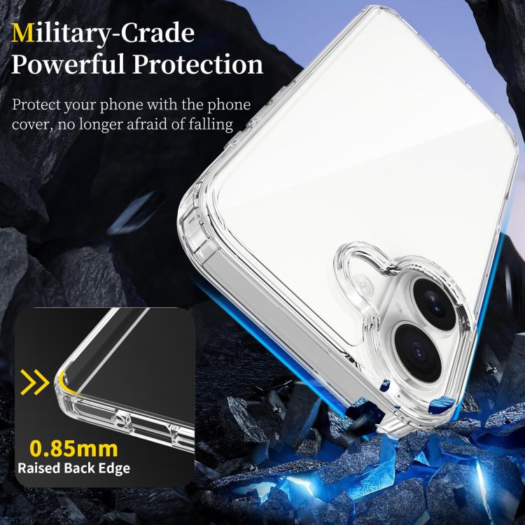 Capa de telemóvel em TPU acrílico resistente a riscos, para iPhone 17e / 16e, para iPhone 17 Pro Max, para iPhone 17 Pro, para iPhone 17, para iPhone Air, para iPhone 16 Pro Max, para iPhone 16 Pro, para iPhone 16 Plus, para iPhone 16