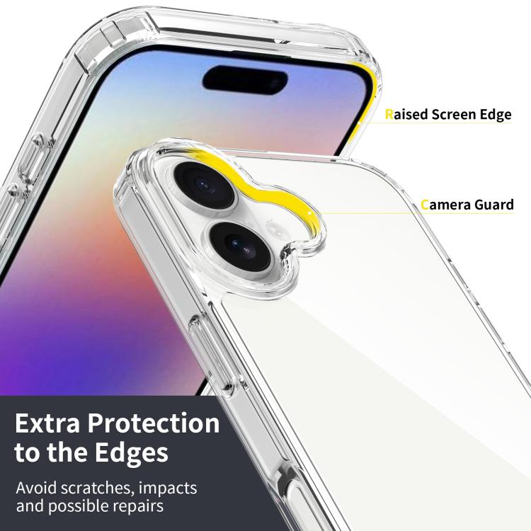 Capa de telemóvel em TPU acrílico resistente a riscos, para iPhone 17e / 16e, para iPhone 17 Pro Max, para iPhone 17 Pro, para iPhone 17, para iPhone Air, para iPhone 16 Pro Max, para iPhone 16 Pro, para iPhone 16 Plus, para iPhone 16