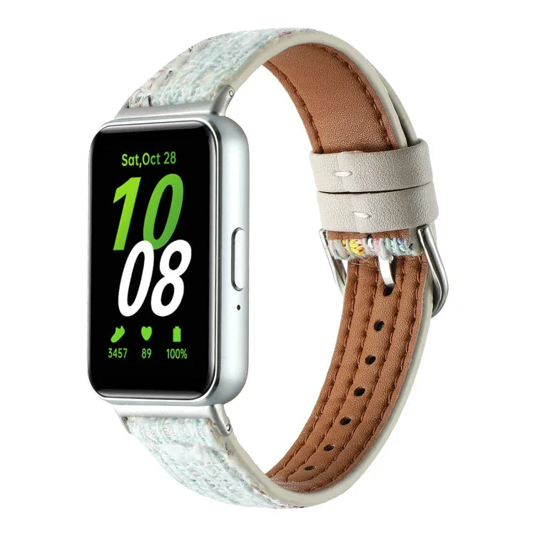Correia de Relógio em Pele de Lã, Para Samsung Galaxy Fit 3