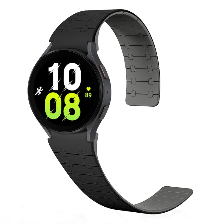 Correia de relógio em silicone magnética com loop bicolor, para Samsung Galaxy Watch 6 / 5 / 4