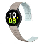 Correia de relógio em silicone magnética com loop bicolor, para Samsung Galaxy Watch 6 / 5 / 4