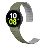 Correia de relógio em silicone magnética com loop bicolor, para Samsung Galaxy Watch 6 / 5 / 4