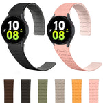 Correia de relógio em silicone magnética com loop bicolor, para Samsung Galaxy Watch 6 / 5 / 4