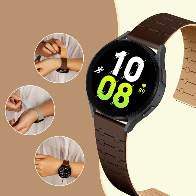 Correia de relógio em silicone magnética com loop bicolor, para Samsung Galaxy Watch 6 / 5 / 4