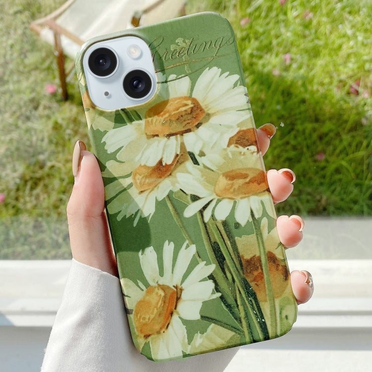 Varnishing Water Stick PC Phone Case, For iPhone 15 Plus, For iPhone 15