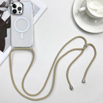 Capa de Telemóvel Magnética MagSafe PC + TPU com Cordão, Para iPhone 14 Pro Max, Para iPhone 13 Pro Max, Para iPhone 13 Pro, Para iPhone 13