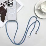 Capa de Telemóvel Magnética MagSafe PC + TPU com Cordão, Para iPhone 14 Pro Max, Para iPhone 13 Pro Max, Para iPhone 13 Pro, Para iPhone 13