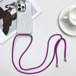Capa de Telemóvel Magnética MagSafe PC + TPU com Cordão, Para iPhone 14 Pro Max, Para iPhone 13 Pro Max, Para iPhone 13 Pro, Para iPhone 13
