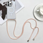 Capa de Telemóvel Magnética MagSafe PC + TPU com Cordão, Para iPhone 14 Pro Max, Para iPhone 13 Pro Max, Para iPhone 13 Pro, Para iPhone 13