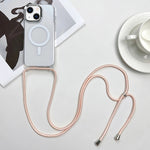 Capa de Telemóvel Magnética MagSafe PC + TPU com Cordão, Para iPhone 14 Pro Max, Para iPhone 13 Pro Max, Para iPhone 13 Pro, Para iPhone 13