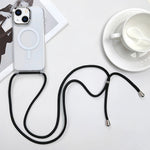 Capa de Telemóvel Magnética MagSafe PC + TPU com Cordão, Para iPhone 14 Pro Max, Para iPhone 13 Pro Max, Para iPhone 13 Pro, Para iPhone 13