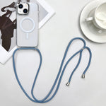 Capa de Telemóvel Magnética MagSafe PC + TPU com Cordão, Para iPhone 14 Pro Max, Para iPhone 13 Pro Max, Para iPhone 13 Pro, Para iPhone 13