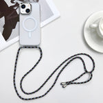 Capa de Telemóvel Magnética MagSafe PC + TPU com Cordão, Para iPhone 14 Pro Max, Para iPhone 13 Pro Max, Para iPhone 13 Pro, Para iPhone 13