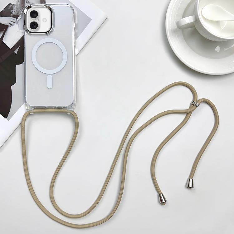 MagSafe Magnetic PC + TPU Phone Case with Lanyard, For iPhone Air, For iPhone 16 Pro Max, For iPhone 16 Pro, For iPhone 16 Plus
