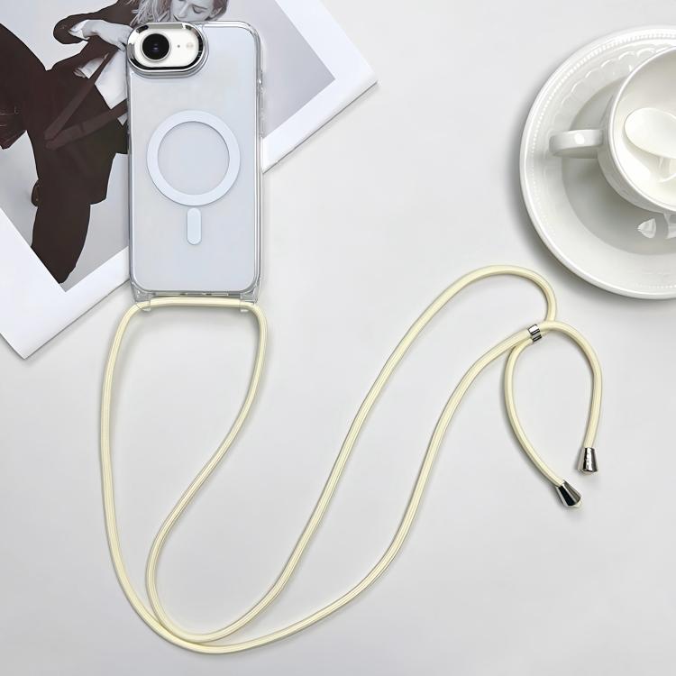 Capa de telemóvel magnética MagSafe em PC + TPU com cordão, para iPhone 17e / 16e, para iPhone 17 Pro Max, para iPhone 17 Pro, para iPhone 17