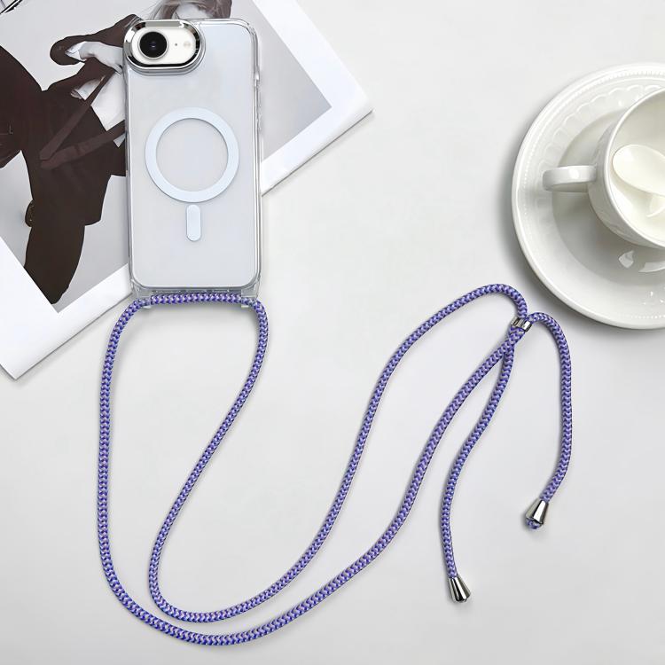 Capa de telemóvel magnética MagSafe em PC + TPU com cordão, para iPhone 17e / 16e, para iPhone 17 Pro Max, para iPhone 17 Pro, para iPhone 17