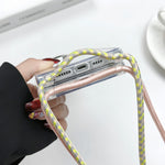 Capa de telemóvel magnética MagSafe em PC + TPU com cordão, para iPhone 17e / 16e, para iPhone 17 Pro Max, para iPhone 17 Pro, para iPhone 17