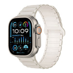 Correia de relógio magnética em silicone em forma de I, para Apple Watch SE 2023 44mm, para Apple Watch SE 2023 40mm, para Apple Watch Ultra 2 49mm