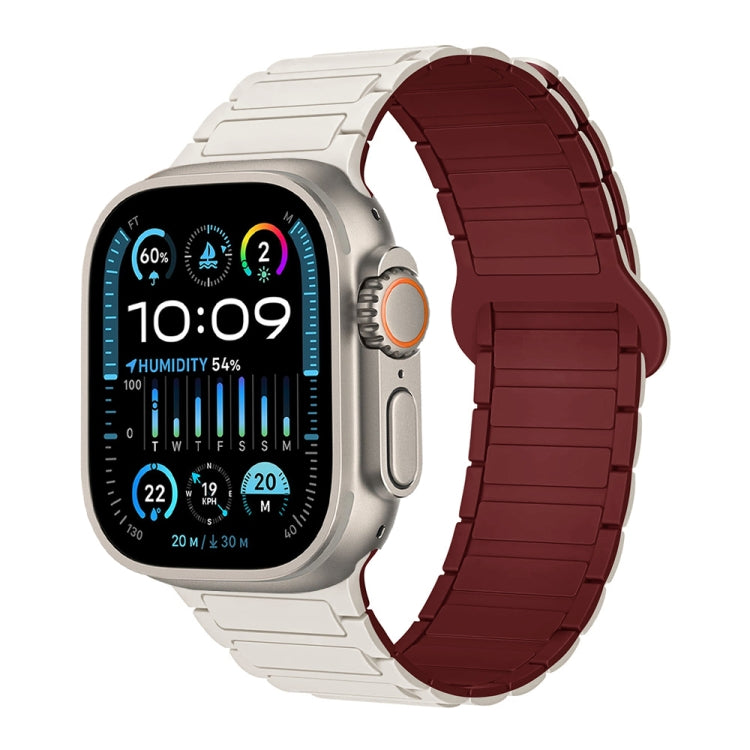 Correia de relógio magnética em silicone em forma de I, para Apple Watch SE 2023 44mm, para Apple Watch SE 2023 40mm, para Apple Watch Ultra 2 49mm