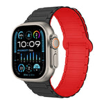 Correia de relógio magnética em silicone em forma de I, para Apple Watch SE 2023 44mm, para Apple Watch SE 2023 40mm, para Apple Watch Ultra 2 49mm