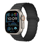 Correia de relógio magnética em silicone em forma de I, para Apple Watch SE 2023 44mm, para Apple Watch SE 2023 40mm, para Apple Watch Ultra 2 49mm
