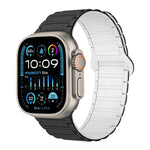 Correia de relógio magnética em silicone em forma de I, para Apple Watch SE 2023 44mm, para Apple Watch SE 2023 40mm, para Apple Watch Ultra 2 49mm
