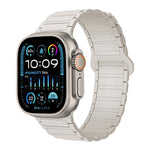 Correia de relógio magnética em silicone em forma de I, para Apple Watch SE 2023 44mm, para Apple Watch SE 2023 40mm, para Apple Watch Ultra 2 49mm