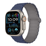 Correia de relógio magnética em silicone em forma de I, para Apple Watch Series 9 45mm, para Apple Watch Series 9 41mm, para Apple Watch Ultra 49mm