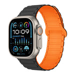 Correia de relógio magnética em silicone em forma de I, para Apple Watch Series 9 45mm, para Apple Watch Series 9 41mm, para Apple Watch Ultra 49mm