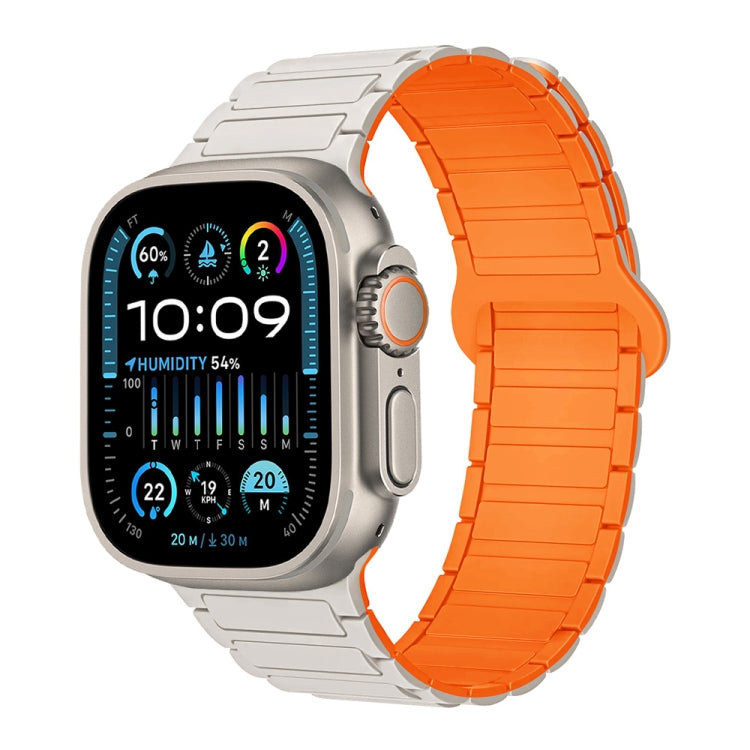 Correia de relógio magnética em silicone em forma de I, para Apple Watch Series 9 45mm, para Apple Watch Series 9 41mm, para Apple Watch Ultra 49mm