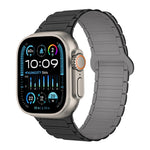 Correia de relógio magnética em silicone em forma de I, para Apple Watch Series 9 45mm, para Apple Watch Series 9 41mm, para Apple Watch Ultra 49mm