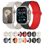 Correia de relógio magnética em silicone em forma de I, para Apple Watch Series 9 45mm, para Apple Watch Series 9 41mm, para Apple Watch Ultra 49mm