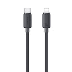 USAMS US-SJ697 Cabo de Dados de Carregamento Rápido 30W USB-C / Type-C para 8 Pinos Listrado, 1m, 2m, 3m