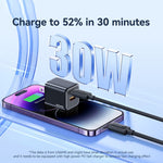 USAMS US-SJ697 Cabo de Dados de Carregamento Rápido 30W USB-C / Type-C para 8 Pinos Listrado, 1m, 2m, 3m