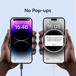 USAMS US-SJ697 Cabo de Dados de Carregamento Rápido 30W USB-C / Type-C para 8 Pinos Listrado, 1m, 2m, 3m