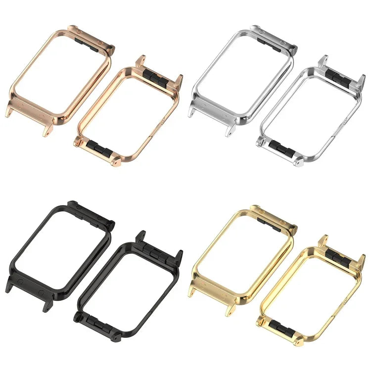 Capa Protetora de Relógio com Moldura Metálica de 18mm, Para Samsung Galaxy Fit 3