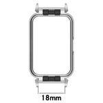 Capa Protetora de Relógio com Moldura Metálica de 18mm, Para Samsung Galaxy Fit 3